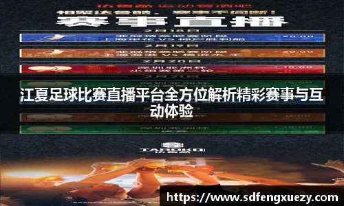 江夏足球比赛直播平台全方位解析精彩赛事与互动体验