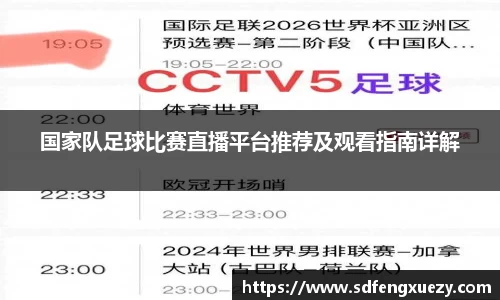 国家队足球比赛直播平台推荐及观看指南详解