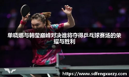 单晓娜与韩莹巅峰对决谁将夺得乒乓球赛场的荣耀与胜利